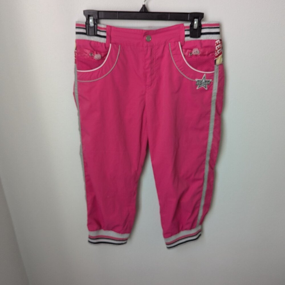 EXR Hot Pink Printed Joggers, 70 (see measurements)